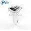 2016 Mobile phone portable triple 2 port usb car charger with LED screen