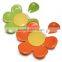 Good Quality Colorful Flower Petals Beautiful Fruit Fork Set Plastic Fork