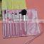Hot Colorful Sale Women's Pink New Profuct 7Pcs Makeup Pouch Brush Set