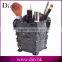 Butterfly Pattern Office Home Plastic Makeup Brush Holder