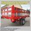 single axle 4 wheels stainless steel dump farm tipping trailer