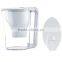 2.5L Water filter pitcher with manual or digital counter