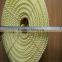 12mm 3 strand PE / polyethylene twisted light yellow color rope