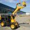 Compact wheel loader ZL08 hydrostatic with 4-way quick hitch and variable piston pump