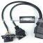 OBD2 Splitter Y Cable, right-angle J1962M to 2 J1962F, 1ft
