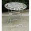 POWERLON vintage anti white color patio set one table with 2 chairs outdoor garden furniture PL08-5134,5135