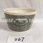 Rustic Wholesale Price Wood Garden Metal Stack Square Pot Planter