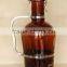 Hot sale! amber beer glass jug/glass bottle with handle , customized logo
