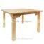 Children's Furniture Solid Beech Wood kids table and chair set of 3 Natural Varnish used kids table and chairs