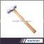 Tangshan high quality ball peen hammer with wood or fiberglass handles
