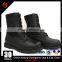 Black genuine leather & nylon canvas army jungle boots nepal army boot for military