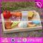 New design preschool food set toys wooden kids play food W10B184