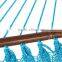 Light Blue Outdoor Double Size Polyster Rope Caribbean Hammock