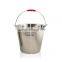 Wholesale metal bucket stainless steel champagne bucket with lid