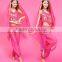 Paillettes halter top with sparkle dots panels harem pants for belly dance