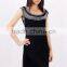 Wholesale 2015 women scoop neck sleeveless short prom dress with rhinestone
