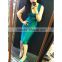green printing bandage dress, guangzhou fashion dress