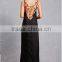 2017 Summer Pom Pom Maxi Beach Dress V Neckline Boho Strap Dress HSd9211