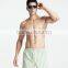 stripe design cotton woven boxer shorts for men