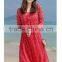 Z&M Women's 2017 ladies fashion silk dress thai silk dress Women's long dress