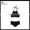 New Design Black Scalloped Bikini
