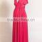 Elegant Cap Sleeves Oversized Maternity Clothes Women Fucsia Maternity Dress
