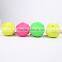 Colorful Bite resistant ruber dog tooth cleaning ball toy, dog chewing ball