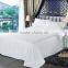 Wholesale Luxury 100% Cotton White Single Size Hotel Bedding Set