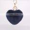 2017 new imitation rabbit fur heart-shaped pendant fashion fur hair ball bag key chain phone accessories ornaments
