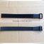 Reusable one side hook and loop strap with buckle