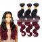  Real Indian Hair For Sale 100% Human Ombre Hair 1B 99J Body Wave Hair Piece