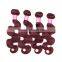 Wholesale 2017 grade 7a color 99j body wave Malaysian hair weave
