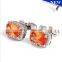 New Elegant orange Crystal Cufflinks For Men's Accessories