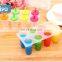 promotion home kitchen handmade silicone round shaped ice popsicle molds