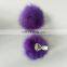 Real raccoon fur pompom ball fashion decorative shoe buckles