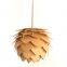 Pine cone Shaped wooden pendant lamp light