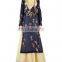 Dusk Blue Kurta and Lengha Set with Embellished Bodice