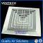 HVAC Square Supply Air Diffuser, High Ceiling Square Diffuser