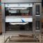 double deck oven with steam for bakery loader for sale