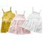 Summer Newborn Clothes Cotton 2020 Summer Baby Bodysuit Girl Baby Sling Solid Color Flower Skirt Creeper Suit Baby Girl Clothes