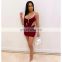 Velvet Two Piece Set Women Fall Festival Clothing Rompers Bodysuit Top and Skirt Sexy Club Outfits 2 Piece Matching Sets