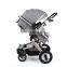 Hot Luxury  4 Wheels High Landscape New Design baby doll stroller 3 in 1 with car seat