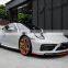 TechAt Style Carbon Fiber Full Body Kit Front Lip Side Skirt Rear Diffuser Rear Spoiler For Porsche 992 911 techart body kit