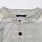 100% cotton Stripes sleeves kids knitted grey sweater