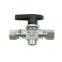 high pressure good sale 6000PSI sanitary stainless steel  T L type 3 way female thread ball needle valve