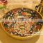 Western antique chinese ceramic colored bathroom face wash bowl sink