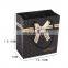 Manufacturer luxury black gift paper bag with custom printed logo jewelry packaging paper shopping paper bag