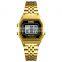 Luxury Gold color SKMEI 1345 elegance fashion watches color changing watch stainless steel back water resistant 30m wristwatches