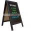 Perfect Indoor Outdoor Use Wooden Blackboard Stand For Artsy Signs