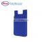 Logo Printing Silicone Phone Case Wallet Card Holder with Double Pockets